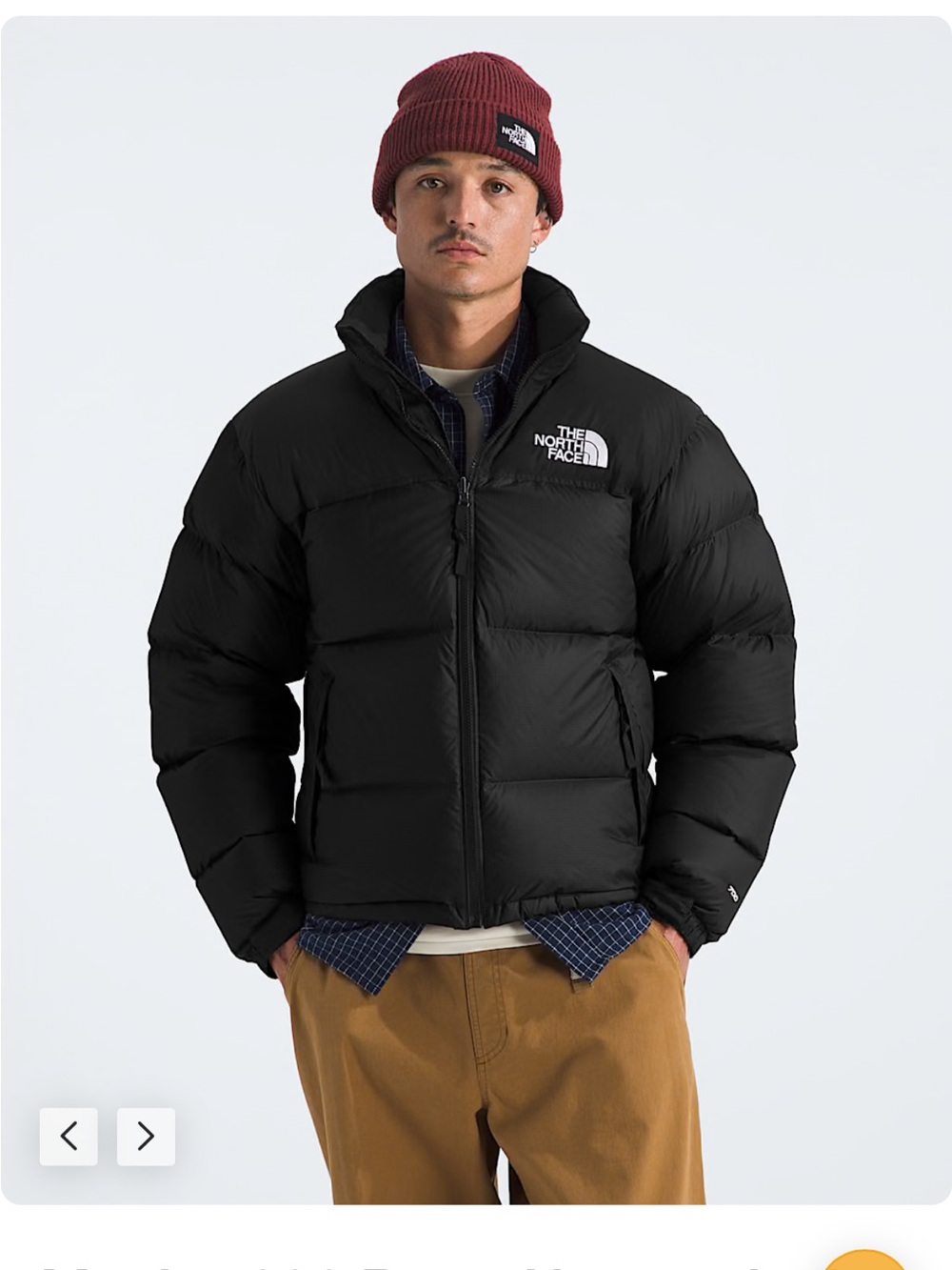 The North Face Men's Black Puffer Jacket. Retro 1996 Nuptse XL